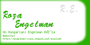 roza engelman business card